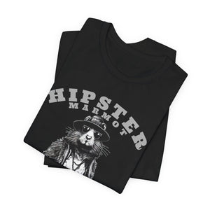 Hipster Marmot T-Shirt - Colorado Souvenir - Trendy Wildlife Tee - Urban Style - State 38 Trading Company - Exclusive Design on Etsy