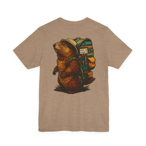 State Thirty Eight Colorado Logo Tee, Unisex Jersey Short Sleeve Shirt, Marmot Design, Mountain Lover Gift, Colorado Wildlife Shirt, Outdoor