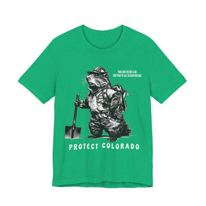 Protect Colorado Firefighting Marmot T-Shirt - Wildland Firefighter Tribute - Nature Souvenir - State 38 Trading Company - Etsy Exclusive