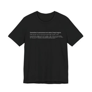 hexahectaenneacontakaiheptagon short sleeve tee