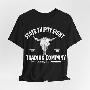Buffalo Skull Unisex Tee, University of Colorado Buffaloes Shirt, State 38 T-shirt, College Football Fan Top, Graphic Tee for Men and Women