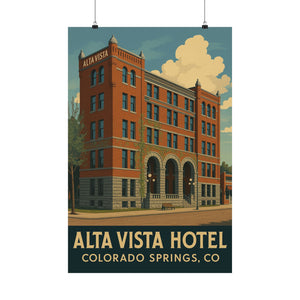 Fan Art, Alta Vista Hotel, Home Décor, Gift for Art Lovers, Modern Wall Art, Retro Style