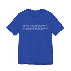 hexahectaenneacontakaiheptagon short sleeve tee