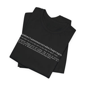 hexahectaenneacontakaiheptagon short sleeve tee