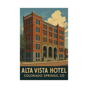 Fan Art, Alta Vista Hotel, Home Décor, Gift for Art Lovers, Modern Wall Art, Retro Style