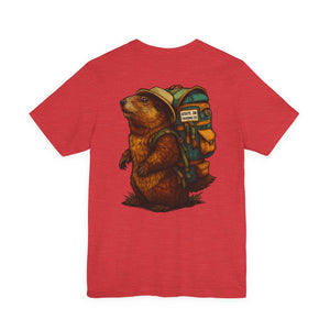 State Thirty Eight Colorado Logo Tee, Unisex Jersey Short Sleeve Shirt, Marmot Design, Mountain Lover Gift, Colorado Wildlife Shirt, Outdoor
