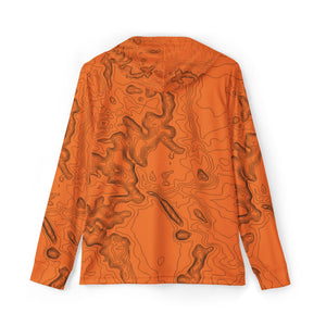 State Thirty Eight - Colorado - Topography - Outdoor Hoodie - Orange