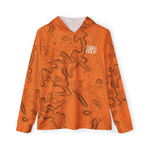 State Thirty Eight - Colorado - Topography - Outdoor Hoodie - Orange