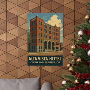 Fan Art, Alta Vista Hotel, Home Décor, Gift for Art Lovers, Modern Wall Art, Retro Style