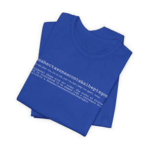 hexahectaenneacontakaiheptagon short sleeve tee