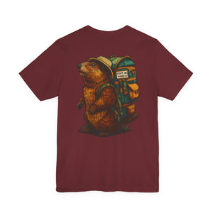 State Thirty Eight Colorado Logo Tee, Unisex Jersey Short Sleeve Shirt, Marmot Design, Mountain Lover Gift, Colorado Wildlife Shirt, Outdoor