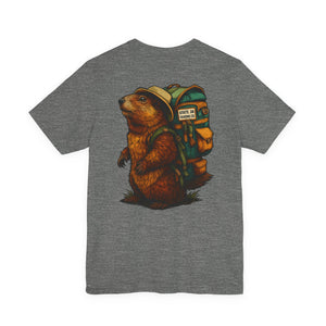 State Thirty Eight Colorado Logo Tee, Unisex Jersey Short Sleeve Shirt, Marmot Design, Mountain Lover Gift, Colorado Wildlife Shirt, Outdoor