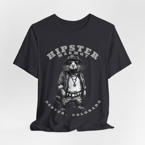 Hipster Marmot T-Shirt - Colorado Souvenir - Trendy Wildlife Tee - Urban Style - State 38 Trading Company - Exclusive Design on Etsy