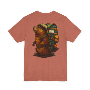 State Thirty Eight Colorado Logo Tee, Unisex Jersey Short Sleeve Shirt, Marmot Design, Mountain Lover Gift, Colorado Wildlife Shirt, Outdoor