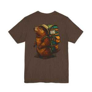 State Thirty Eight Colorado Logo Tee, Unisex Jersey Short Sleeve Shirt, Marmot Design, Mountain Lover Gift, Colorado Wildlife Shirt, Outdoor