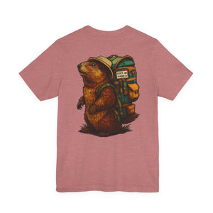 State Thirty Eight Colorado Logo Tee, Unisex Jersey Short Sleeve Shirt, Marmot Design, Mountain Lover Gift, Colorado Wildlife Shirt, Outdoor
