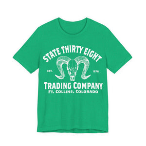 Fort Collins College - State Thirty Eight T-Shirt, Colorado State University Tee, Unisex Jersey Shirt, Ram Pride Apparel, College Football Fan Gift