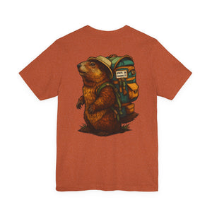 State Thirty Eight Colorado Logo Tee, Unisex Jersey Short Sleeve Shirt, Marmot Design, Mountain Lover Gift, Colorado Wildlife Shirt, Outdoor