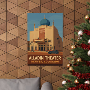 Fan Art, Alladin Theater, Home Décor, Gift for Art Lovers, Modern Wall Art, Retro Style