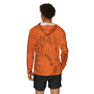 State Thirty Eight - Colorado - Topography - Outdoor Hoodie - Orange