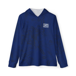 State Thirty Eight - Colorado - Topography - Outdoor Hoodie - Blue