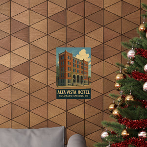Fan Art, Alta Vista Hotel, Home Décor, Gift for Art Lovers, Modern Wall Art, Retro Style