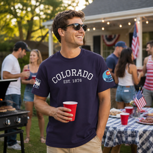 Limited Edition - Colorado 150 T-Shirt | State Flag Sleeve Graphics