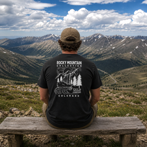 Rocky Mountain Collection - Mountain Scene Back - Unisex t-shirt